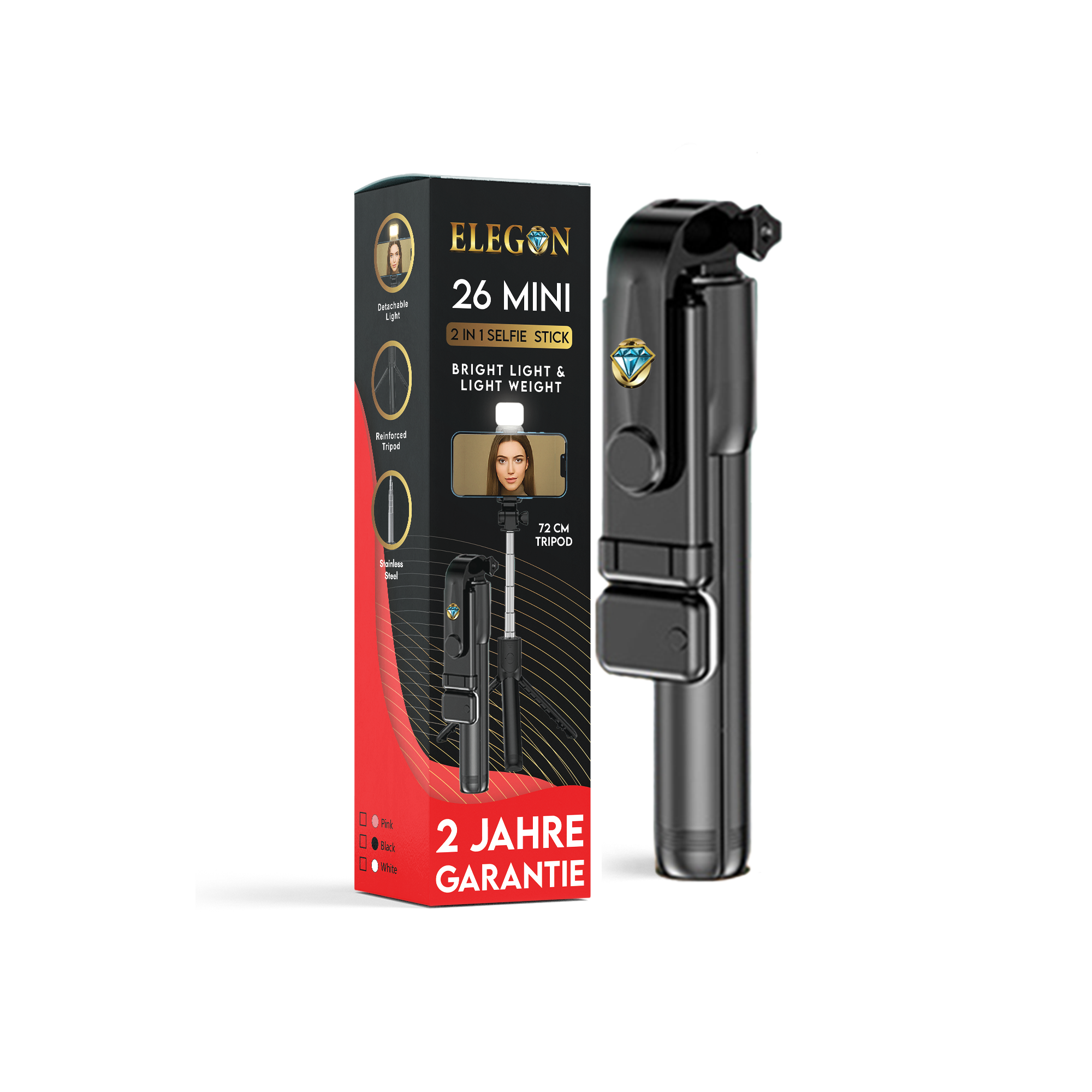 Elegon Black 26-Mini Tripod