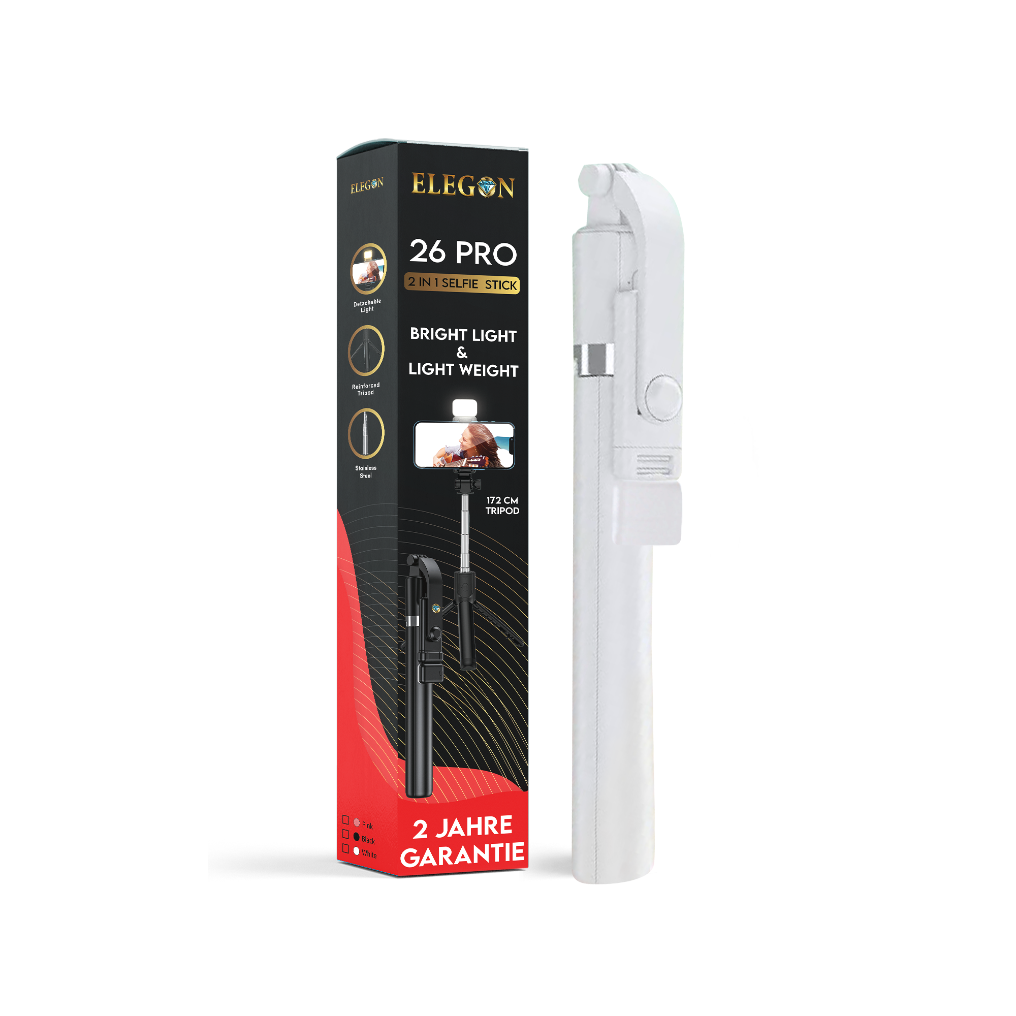 Elegon White 26-Pro Tripod