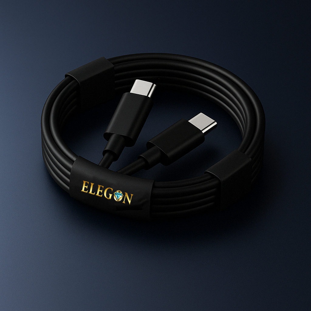 Black USB C to USB C -1 Meter