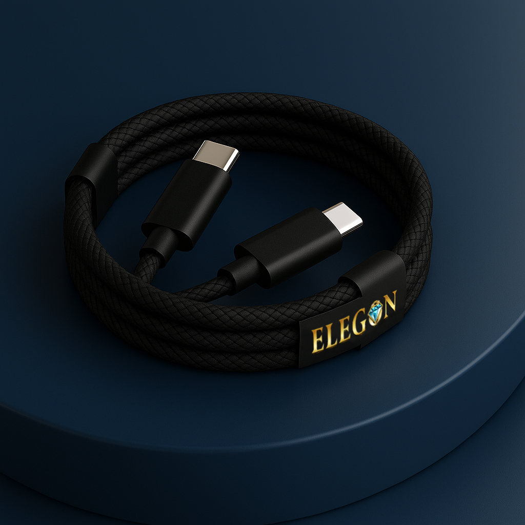 Black USB C to USB C -2 Meter (60W)